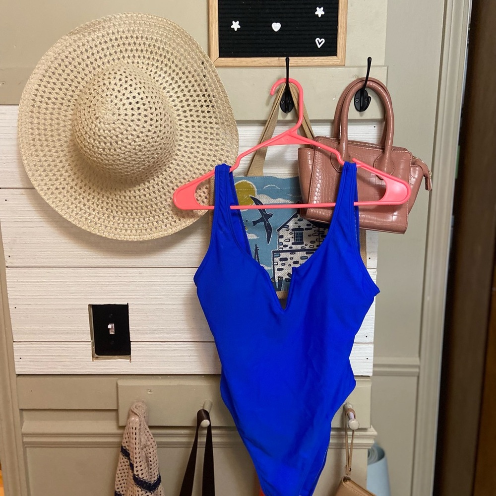 SHEIN Blue One Piece Swimsuit